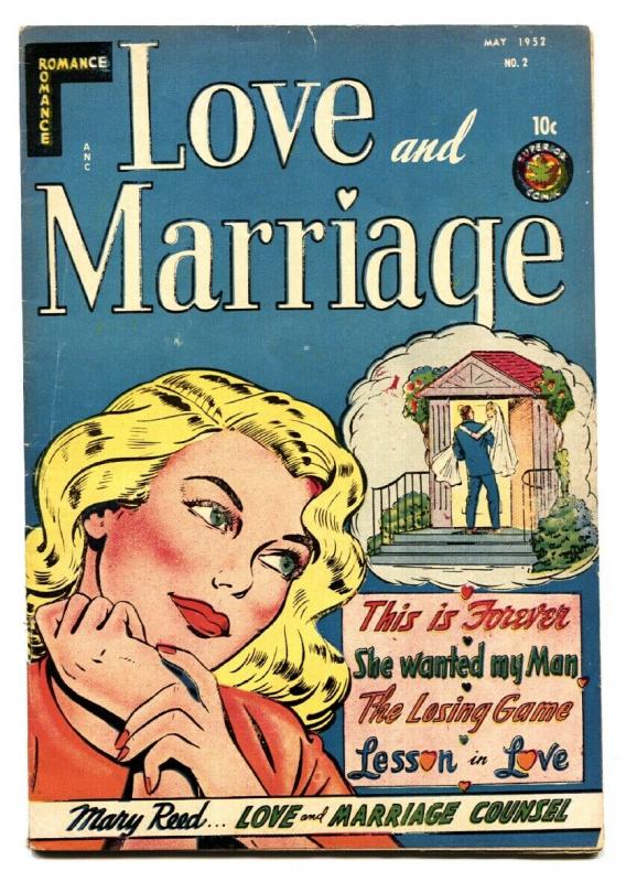 LOVE AND MARRIAGE #2-Spicy Romance 1952-LINGERIE SCENES-Headlights