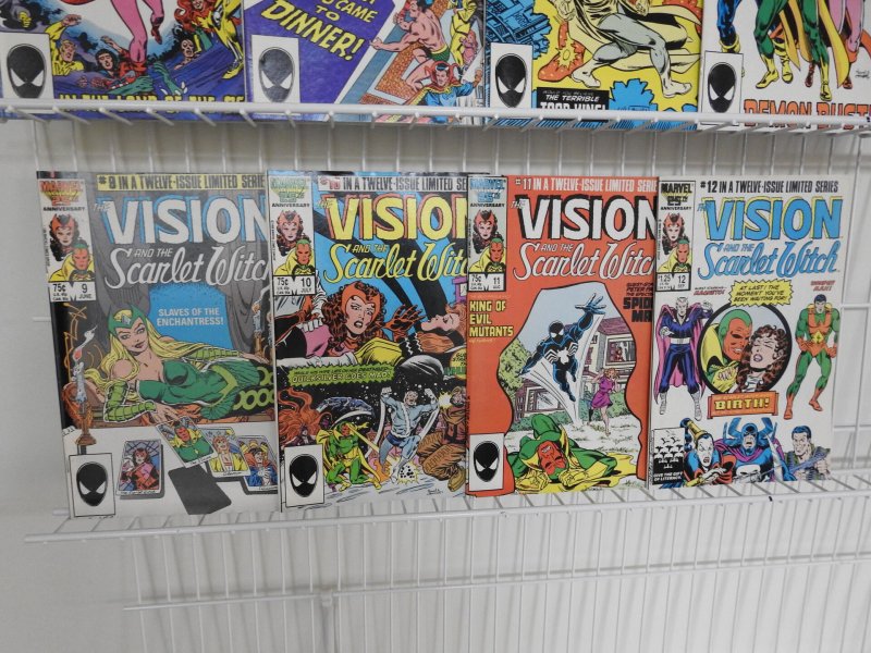 Vision and The Scarlet Witch #1-12 Complete Set! Sharp VF+ Avg Condition! Twins!