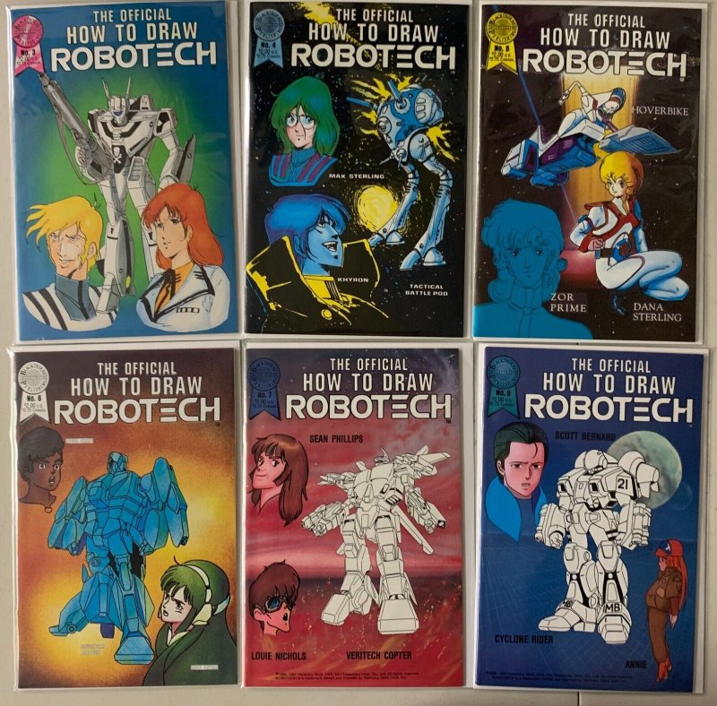 Robotech lot #3-9 + 1 Annual Antarctic Press 6 diff (average 6.0 FN) (1997-'98)