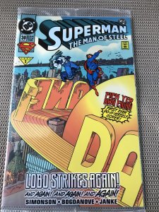 SUPERMAN MAN OF STEEL #30 : DC 2/94 NM; LOBO Polybag Colorforms edition, sealed