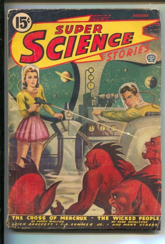 Super Science Stories #1-8/1942-1stissue-Rare Canadian variant-cover only use...