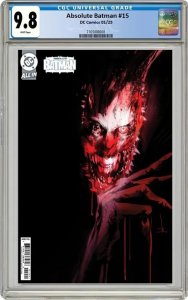 ABSOLUTE BATMAN #15 CGC 9.8 ? CVR B JOCK CARD STOCK VARIANT