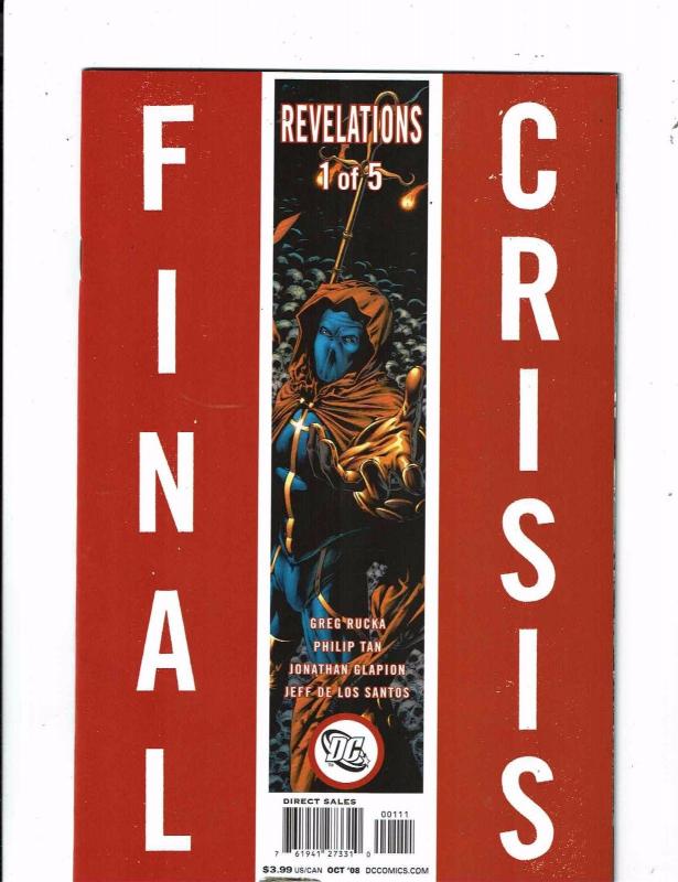 Lot of 5 Final Crisis Revelations DC Comic Books #1 2 3 4 5 KS3