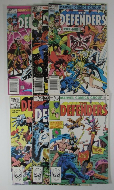 The Defenders #110 - 117 Six old  VF- Marvel Comic Books Box 