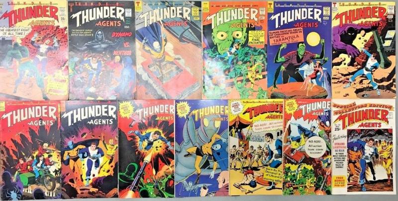 THUNDER AGENTS#2-20 VG-VF LOT 1966 (13 BOOKS) WALLY WOOD TOWER SILVER AGE COMICS