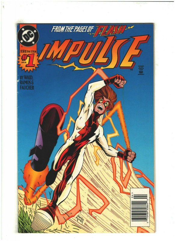 Impulse #1 VG 4.0 Newsstand DC Comics 1995 Mark Waid & Humberto Ramos 