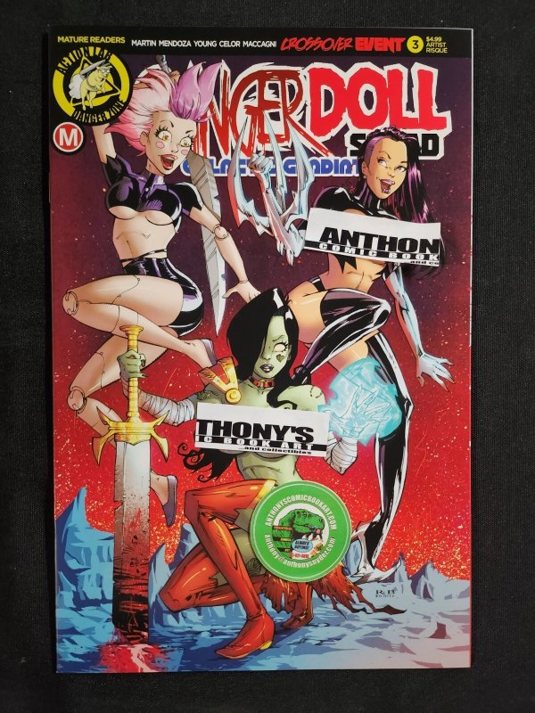 Danger Doll Squad Galactic Gladiators 2PC #3- RB White Reg + Risque (9.2ob) 2018