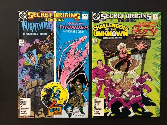 SET of 5-DC SECRET ORIGINS#10-14 Phantom Stranger, Suicide Squad,Fury F/VF(A123)