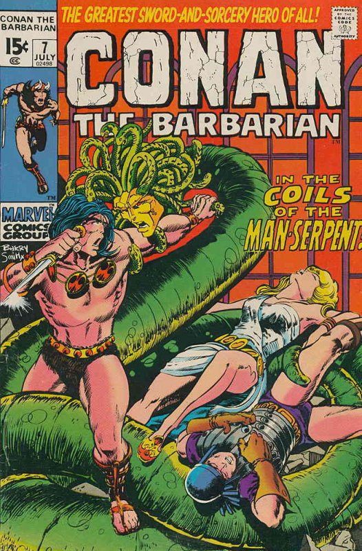 Conan the Barbarian #7 VG ; Marvel | low grade comic Barry Windsor-Smith