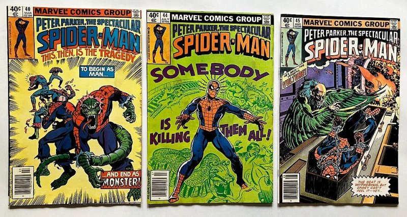 Peter SpiderMan Comic Lot #5, 6, 7, 8, 9 KEY, 17, 40, 44, 45/1st App White Tiger