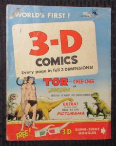 1953 3-D COMICS #2 TOR & Chee Chee by Joe Kubert GD+ 2.5 St John w/o Glasses