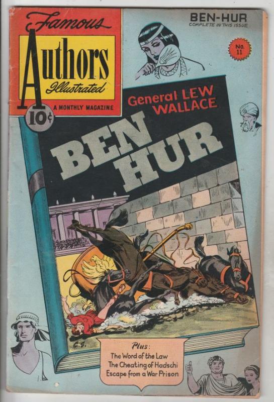 Famous Authors Illustrated, Stories By #11 (Jan-51) VG/FN+ Mid-Grade Ben Hur