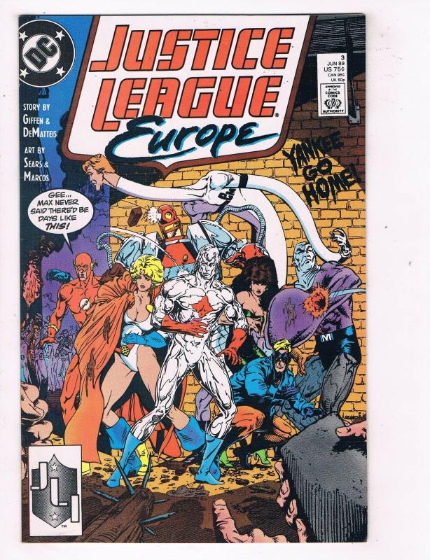 Justice League Europe #3 VF/NM DC Comics Comic Book Jun 1989 DE46