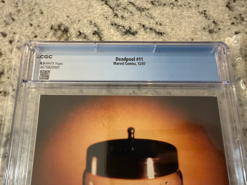 Deadpool # 11 CGC Graded 8.5 Marvel Comic Book 1997  JH22