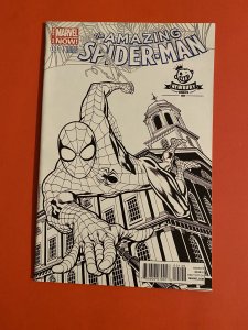 AMAZING SPIDERMAN 1 VOL 3 RARE NEWBURY KEVIN NOWLAN SKETCH VARIANT