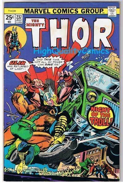 THOR #237, FN, God of Thunder, Buscema, Troll Ulik, 1966, more in store