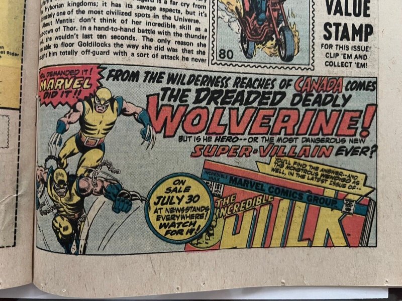 Thor #229 Marvel 1974 FN/VF 7.0 Ad for Incredible Hulk 181