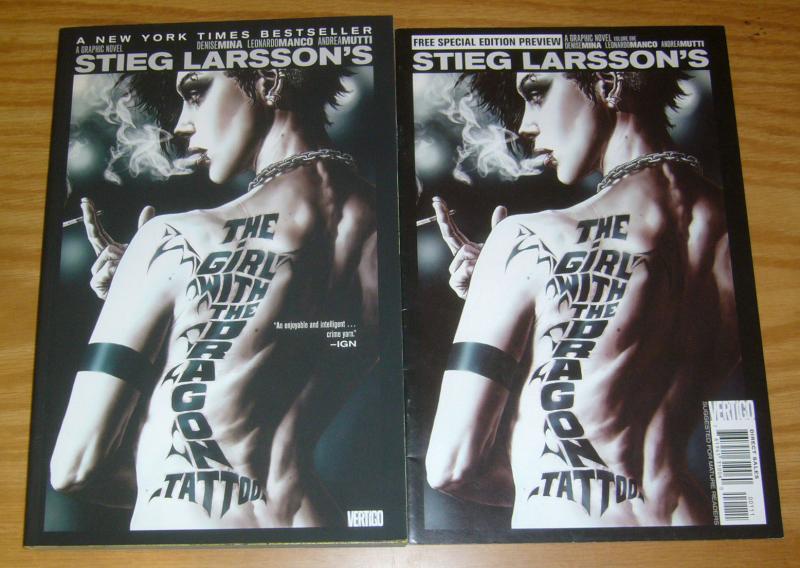 Stieg Larsson's the Girl With The Dragon Tattoo SC VF/NM graphc novel + preview