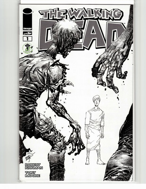 The Walking Dead #1 Emerald city comic con sketch cover (2003)