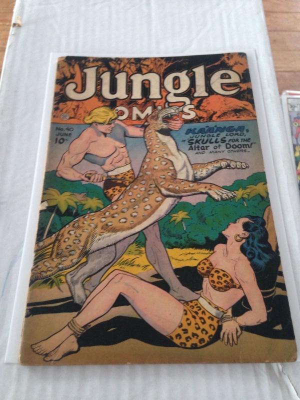 Jungle Comics 90 VG- Bondage Golden Age Fiction House