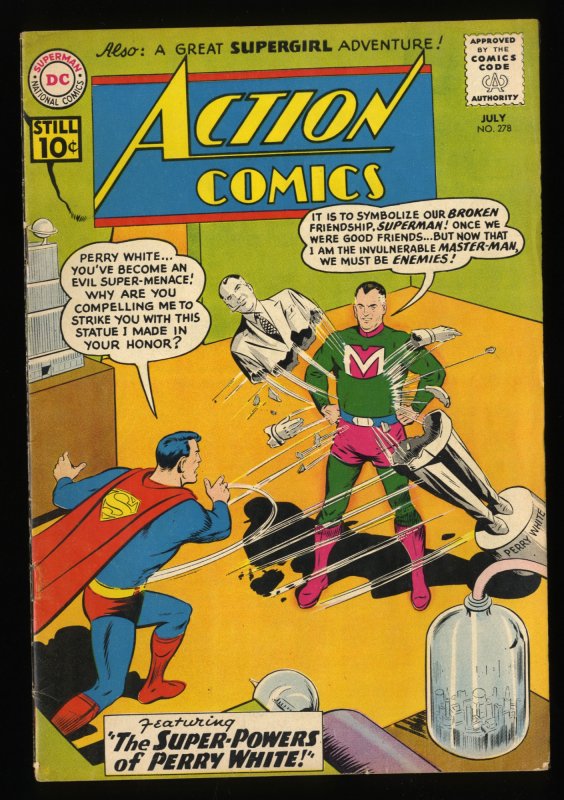 Action Comics #278 VG+ 4.5 Perry White! DC Superman