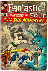 FANTASTIC FOUR #33 (Dec1964) 3.0 GD/VG Jack Kirby/Stan Lee! NAMOR vs ATTUMA!