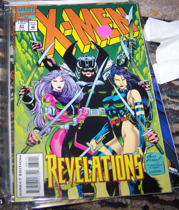 X Men # 31 1994, Marvel JUBILEE WOLVERINE  PSYLOCKE GAMBIT MOJO revanche spiral