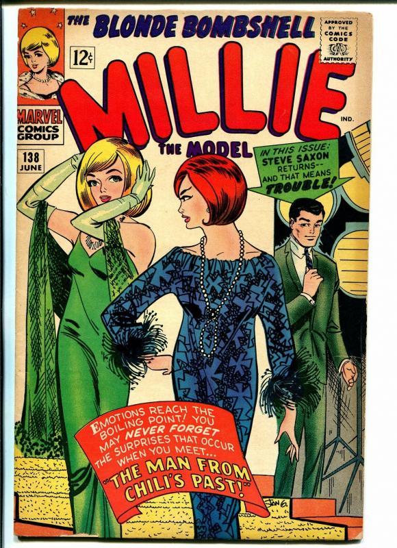 Millie the Model #138 1965-Marvel-cruise ship romance-paper dolls-fashions-G