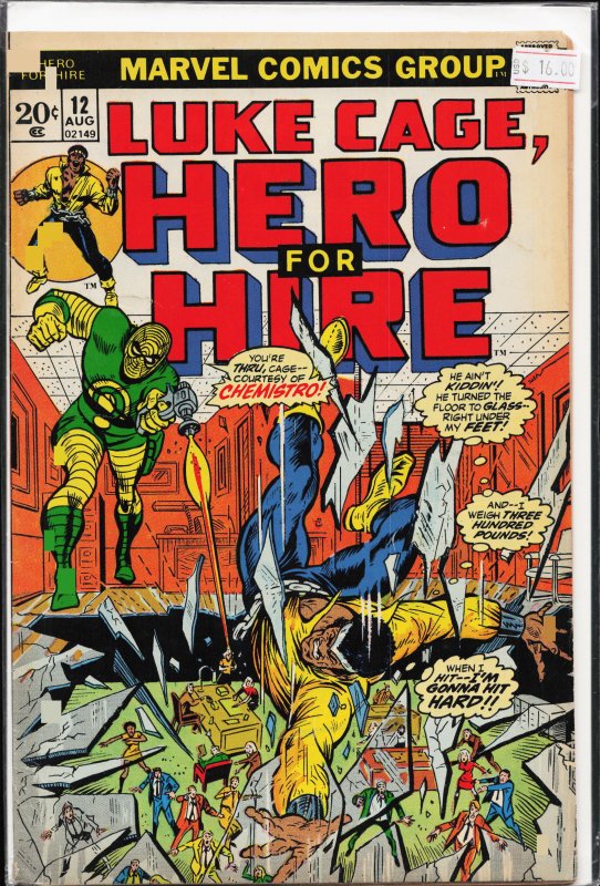 Hero for Hire #8 (1973) Luke Cage