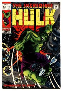 INCREDIBLE HULK #111 comic book 1968-MARVEL COMIC-JOHN SEVERIN