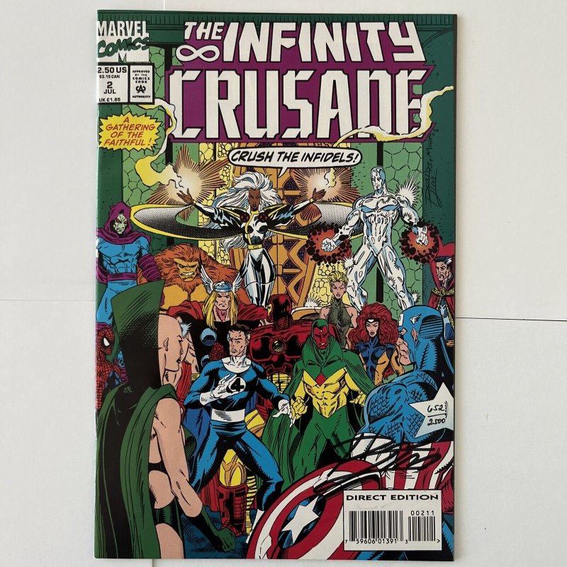 SIGNED Ron Lim Infinity Crusade #2 | VF Marvel Comics 1993. Minty. No POA.