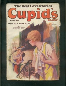 Cupid's Diary Pulp 3/20/1929 -DOROTHY DOW-Rare Romance G/VG