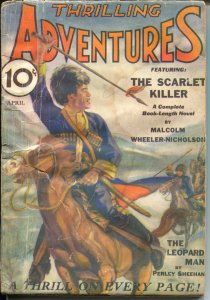 PULP:  Thrilling Adventures #4 4/1932-DC Comics founder-western pulp thrills-...