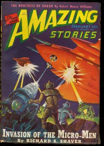 PULP:  AMAZING STORIES 1946 FEB-COOL SCI FI PULP FN