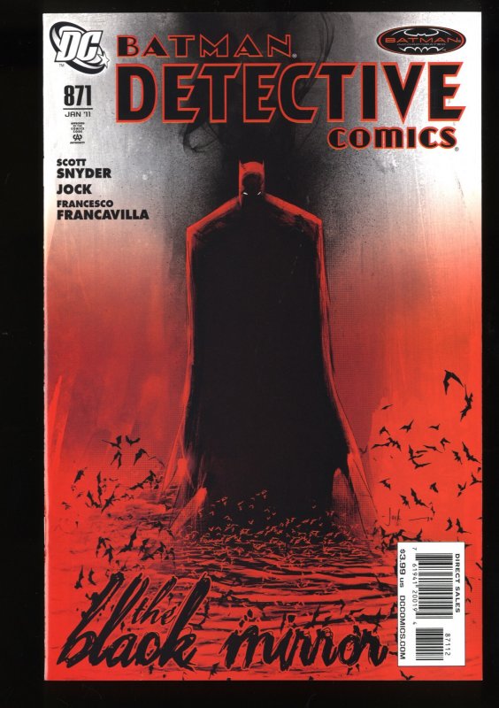 Detective Comics (1937) #871 NM 9.4 2nd Print Black Mirror by Snyder and Jock!