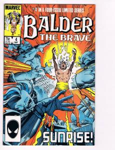 Balber The Brave # 4 Marvel Comic Books Thor Asgard Avengers Odin Loki!!!!!! S50