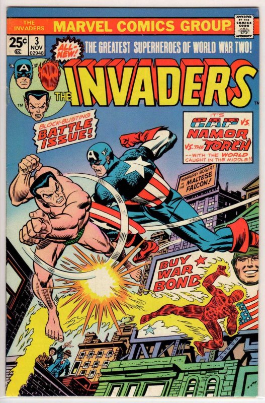 The Invaders #3 Regular Edition (1975) 6.0 FN