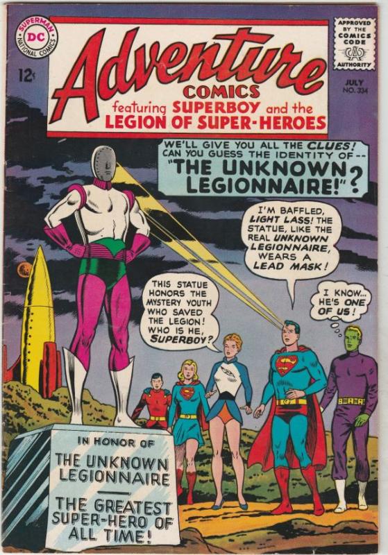 Adventure Comics #334 (Jul-65) NM- High-Grade Legion of Super-Heroes, Superboy