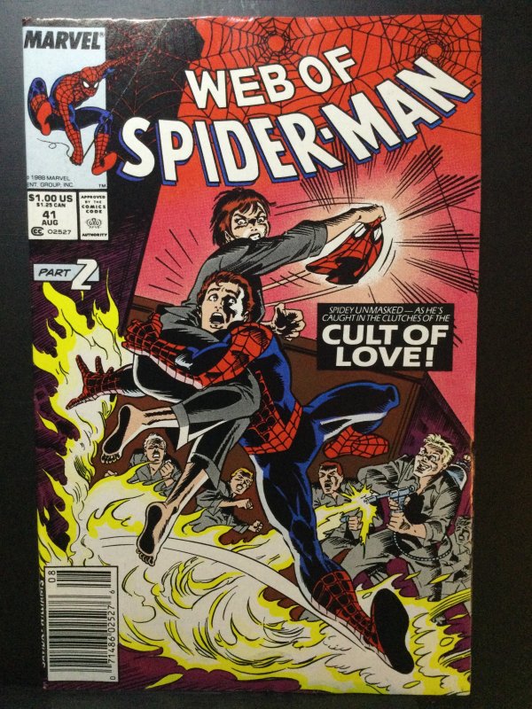 Web of Spider-Man #41 Newsstand Edition (1988)