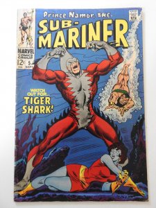 Sub-Mariner #5 (1968) 1st appearance of Tiger Shark VG+ condition