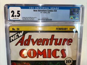 New Adventure Comics (1938) # 24 (2.5 CGC) Jerry Siegle • Joe Shuster Census=14