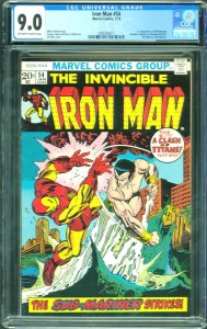 IRON MAN (1969) #54, CGC VF/NM: 9.0