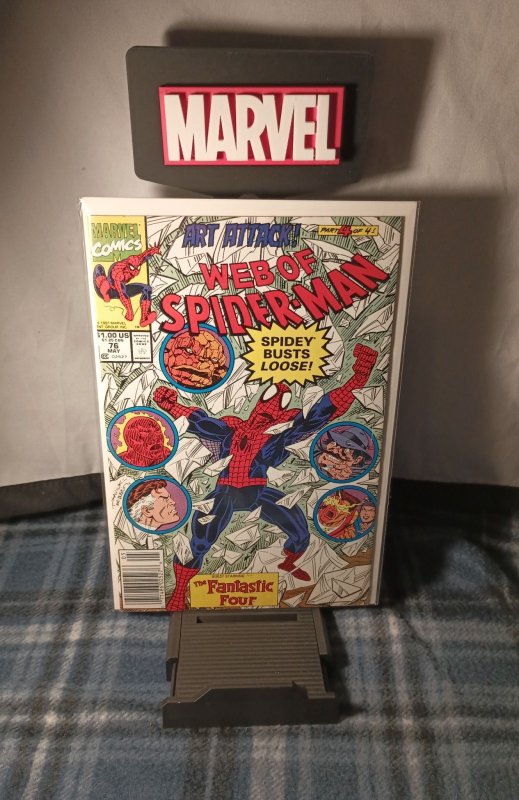 Web of Spider-Man #76 Newsstand Edition (1991)