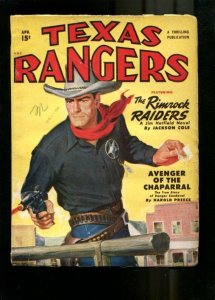 TEXAS RANGERS-1951-APRIL-JACKSON COLE-LOUIS L'AMOUR G/VG