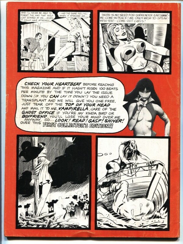 Vampirella #1-1969  Frazetta Neal Adams- 1st appearance- Warren Magazine