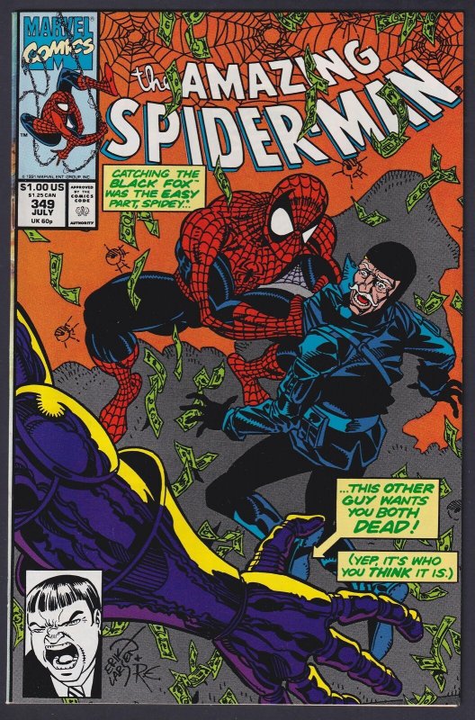 Amazing Spider-man #349 1991 Marvel 9.2 Near Mint- comic