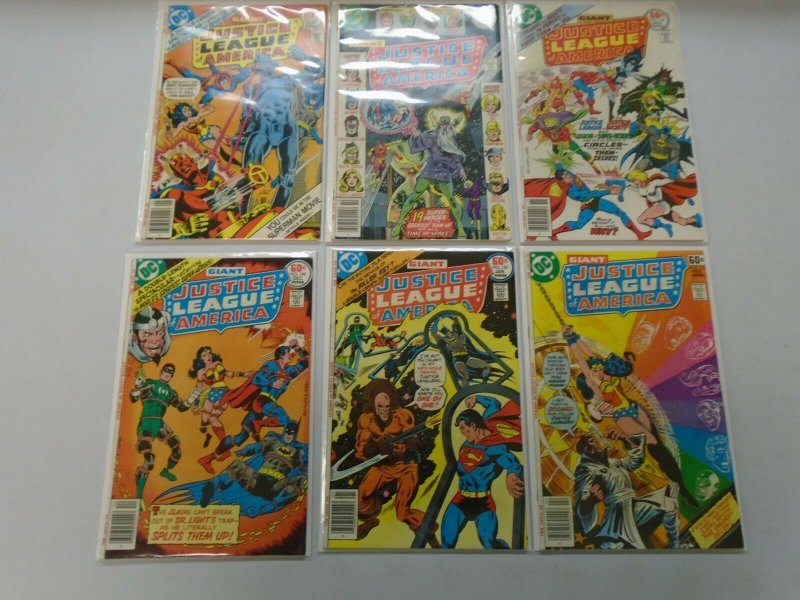 Giant Size Justice League lot 18 different from #139-157 avg 6.0 FN (1977-78)