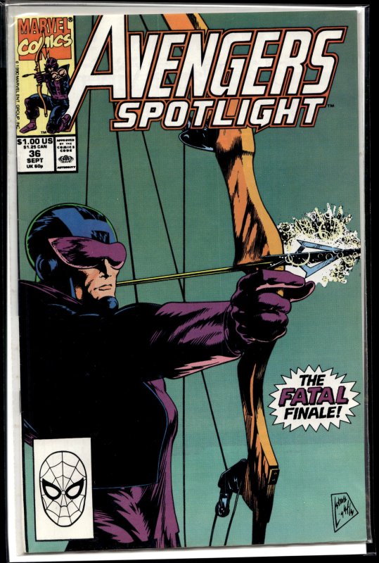 Avengers Spotlight #36 (1990) Hawkeye