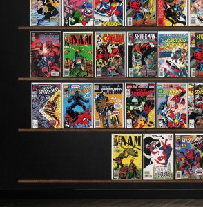 Huge Lot 140+ Comics with Captain America, Web Of Spider-Man & More!