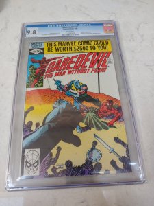 DAREDEVIL #166 CGC 9.8 WHITE PAGES! FRANK MILLER ISSUE!